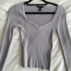 Lilac Cropped Sweater